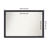 Amanti Art Havana Black Bronze Non-Beveled Framed Bathroom Vanity Wall Mirror - 3 of 4