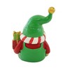 Transpac 5.5 Inch Bright And Merry Gnome Christmas Button Nose Long Beard Gnome Figurines - 3 of 3