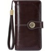 Wikineon Women's Leather Credit Card Holder Wristlet - RFID Blocking Technology for Identity Protection, Large Capacity Design Holds Cards - 3 of 4