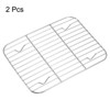 Unique Bargains 304 Stainless Steel Roasting Baking BBQ Grill Net 2 Pcs - 3 of 4