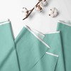  Bacati - 3 Layer Ruffled Crib/Toddler Bed Skirt - White/Mint/Gray - 2 of 4