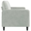 vidaXL 3-Seater Sofa Light Gray 70.9 in. Velvet - 4 of 4