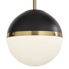 360 Lighting McGraw 10 1/4" Modern Pendant Ceiling Light Fixture Dining Room Over Table Kitchen Island Hanging Antique Brass Black Finish Metal Mini - image 3 of 4