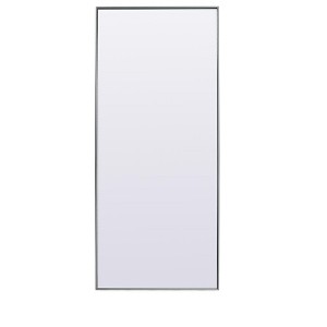 Elegant Lighting Metal Frame Rectangle Full Length Mirror 30x72 Inch in Silver - 1 of 4