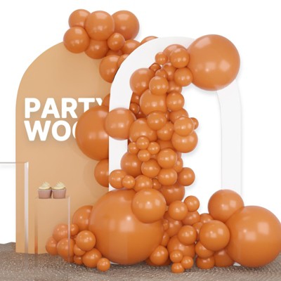 PartyWoo Balloons Burnt Orange Terracotta 36 18 12 10 5 Inch 100 pcs
