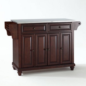 Cambridge Stainless Steel Top Full Size Kitchen Island/Cart - Crosley - 1 of 4
