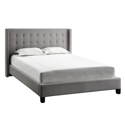 Madison Wingback Platform Bed Full Smoke - Inspire Q