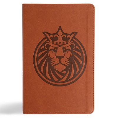 CSB Kids Bible, Anglicised Edition, Lion Leathertouch - by  Csb Bibles by Holman (Leather Bound)