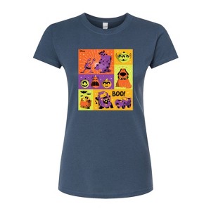 Women's - Disney - Halloween Movies Grid Fitted Graphic T-Shirt - 1 of 3
