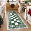 2x6 Runner Rug,Checkered Christmas Rugs for Holiday Decor,Non Slip Low Pile Washable Rug for Kitchen - 4 of 4