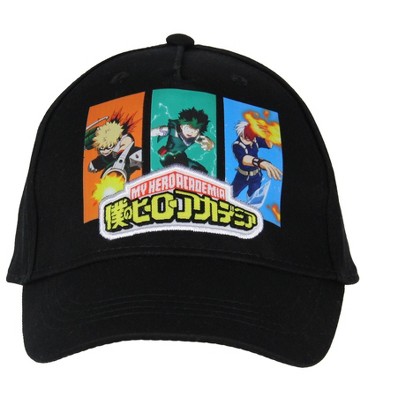 My Hero Academia Anime Boys Hat Deku Shoto Bakugo Panel Adustable Snapback Cap