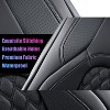 Fit 2015-2023 F150, 2017-2023 F250 F350 Coverado Crew Cab Custom Seat Covers Front and Back Full Set Waterproof Faux Leather - 4 of 4