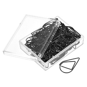 Unique Bargains Drop-Shaped Decorative Bookmark Metal Small Size Paper Clip 100 Pcs - 1 of 4
