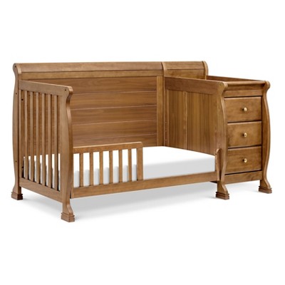 Kalani Chestnut 4-in-1 Convertible Crib with Changer