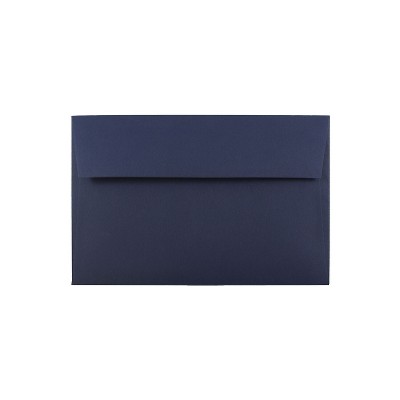 JAM Paper A10 Invitation Envelopes 6 x 9.5 Navy Blue LEBA867
