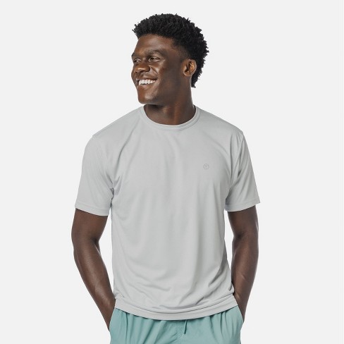 Vapor Apparel Men's Upf 50+ Sun Protection Solar Short Sleeve T-shirt,  Pearl Grey, Medium : Target