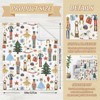 Fuzzy Blanket Christmas Watercolor Nutcracker Throw Blanket Xmas Cartoon Soft Cozy Flannel Blanket - 4 of 4