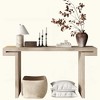 KIGFTSOD Rustic Farmhouse Console Table , Distressed Wood Finish Entryway Sofa Side Table for Living Room, Hallway, Beige - 2 of 4