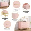 Jojoka Dresser for Bedroom with 6 Drawer, TV Stand Dressers Chest of Drawers Large Wood Dresser for Storage and Organization - 3 of 4