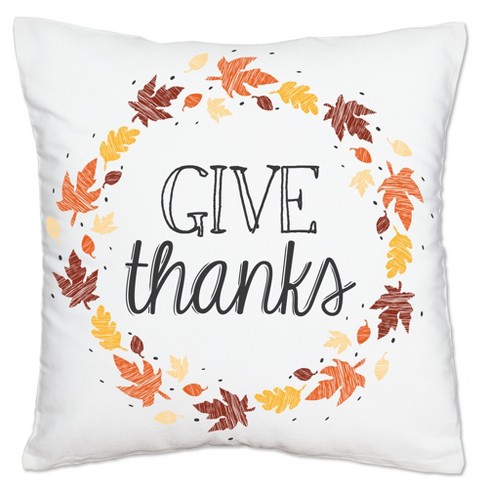 Primitive Give Thanks Pillow Cover | Thanksgiving Decor | Farmhouse Pillows | Country Decor | Fall Throw Pillows | Cute Throw Pillow | Gift