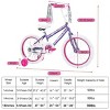 SKONYON Princess 18" Kids' Bike - Purple - image 3 of 4