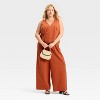 Women's Linen Wrap Vest - Future Collective - 3 of 3