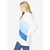 Woman Within Women's Plus Size Color Block Hoodie Sweatshirt - 4 of 4