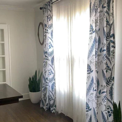 user image by Yesdog, Set of 2 Devonia Allover Light Filtering Window Curtain Panels - Lush Décor