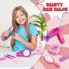 Joyfy 17 Pcs Beauty Salon Toys for Girls, Pretend Play Doll Hair Stylist Toy for Kids Toddler Makeup Party Favor, Birthday Easter Halloween Gift - 4 of 4