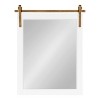 Kate and Laurel Skylan Decorative Wall Mirror, 24x31, White - 4 of 4