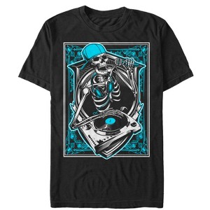 Men's Lost Gods Skeleton DJ Crop T-Shirt - 1 of 4