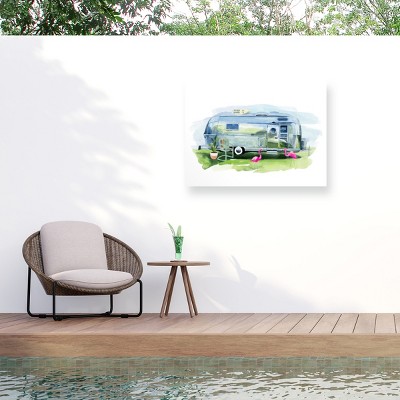 "Happy Camper I" Outdoor Canvas