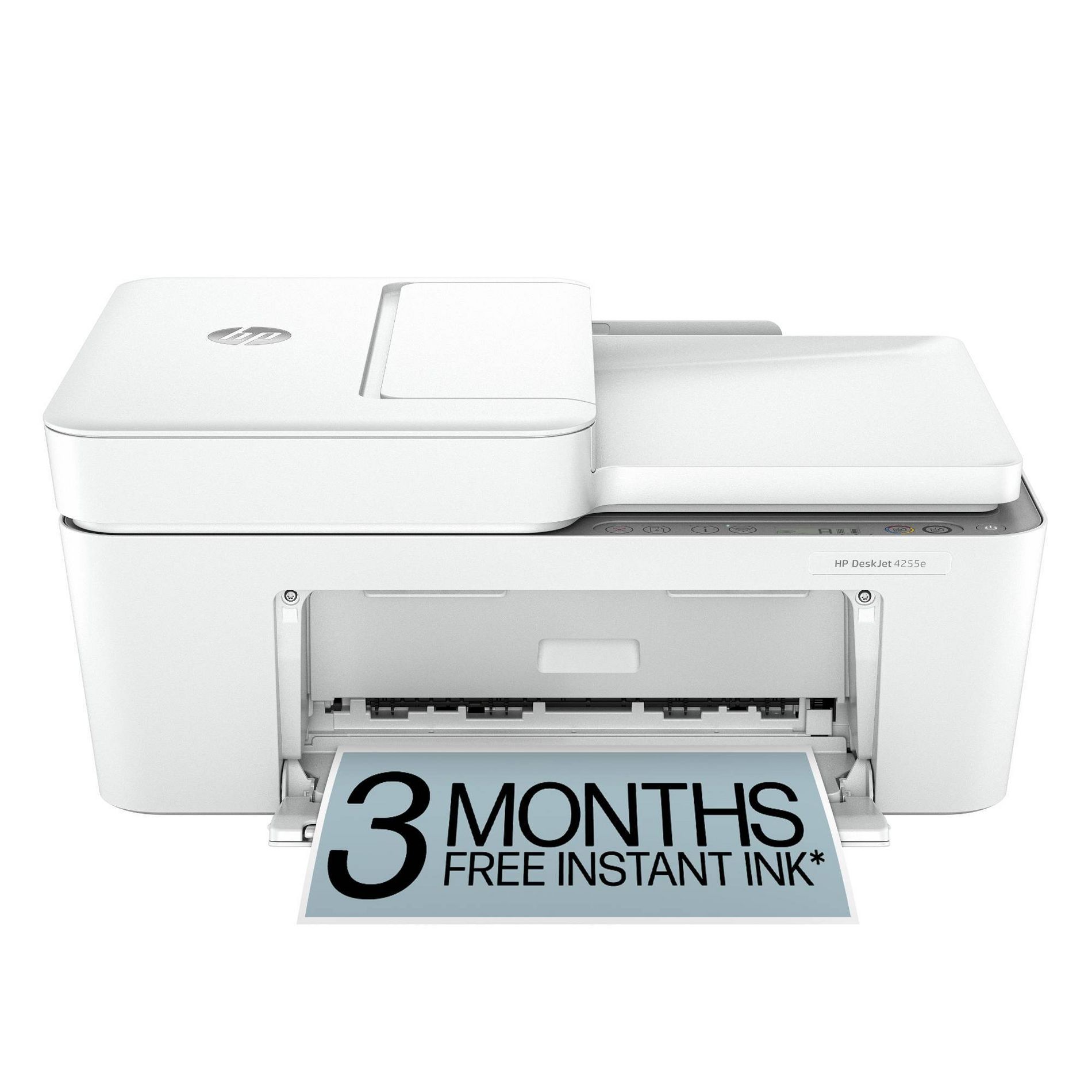 HP DeskJet 4255e Wireless All-in-One Color Printer Scanner Copier with 3 Months Free Instant Ink (588S6A)