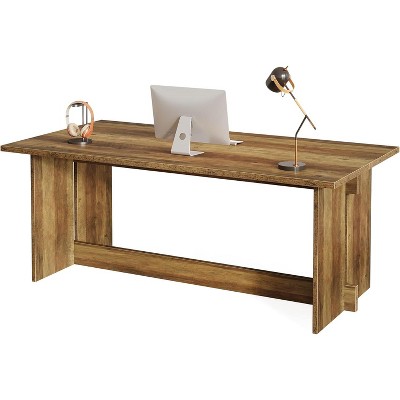 Tribesigns 63-Inch Executive Office Desk, Home Office Computer Desk with Double Pedestal