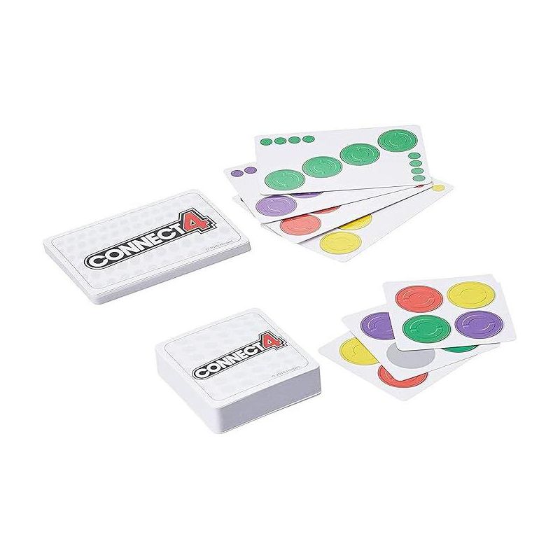 Hasbro Gaming Connect 4 Card Game for Kids Ages 6 and Up, 2-4 Players 4-in-A-Row Game, 2 of 8