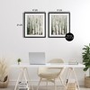 Stupell Industries Organic Birch Forest Trees 2pc Framed Print Under Glass Set - 3 of 4