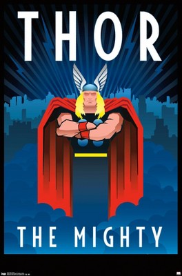 Trends International Marvel Comics - Thor - Art Deco Unframed Wall ...