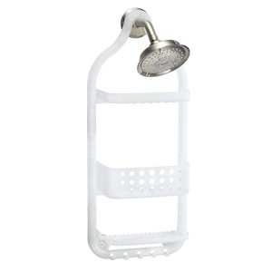 iDesign Circlz 26 in. H X 5 in. L White Shower Caddy - 1 of 1