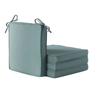 18in Square Outdoor Chair Pad Set of 4 - 1 of 4