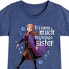 Girls' - Frozen 2 - Snow Much Fun Being A Sister Anna Fitted Short Sleeve Graphic T-Shirt - 2 of 4