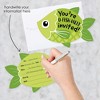 Big Dot of Happiness Let's Go Fishing - Shaped Fill-In Invites - Fish Themed Birthday Party or Baby Shower Invite Cards with Envelopes - Set of 12 - 2 of 4