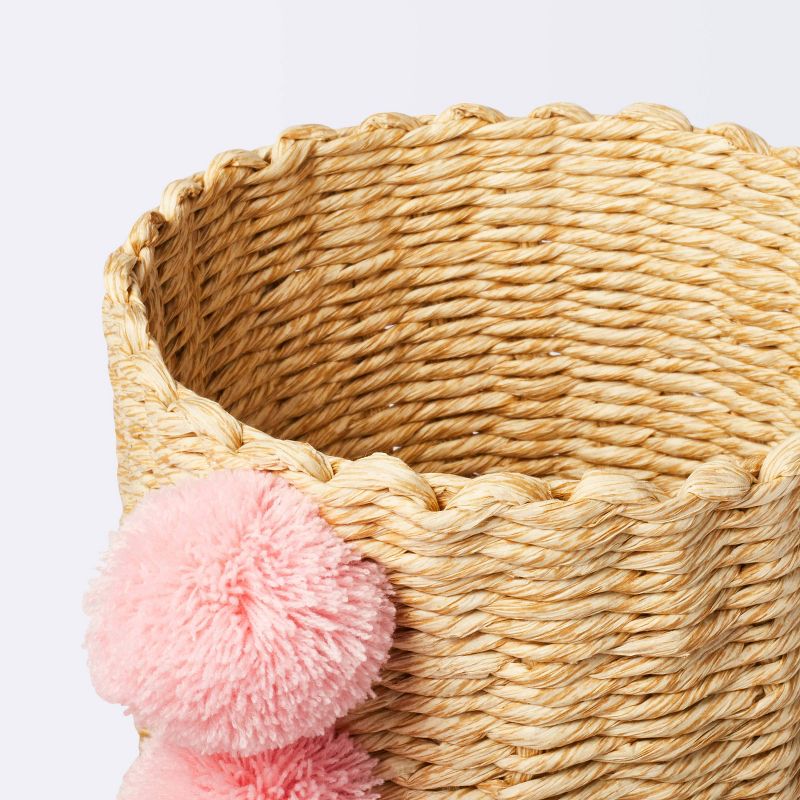 Small Paper Rope Decorative Basket Pink - Cloud Island&#8482;, 4 of 9