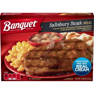 Banquet Frozen Salisbury Steak Meal - 11.88oz : Target