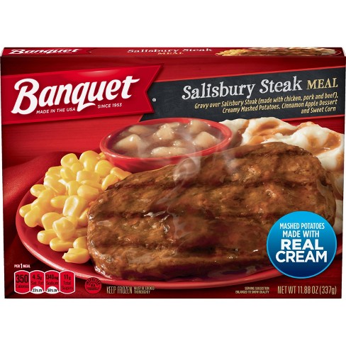 Banquet Frozen Salisbury Steak Meal - 11.88oz - image 1 of 3