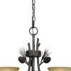 Vaxcel Sierra 3 - Light Chandelier in  Black Walnut - 4 of 4