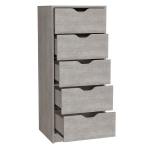 NicBex  5 Drawers Dresser for Bedroom, Modern Style Wooden Drawers with Free Handle,Dressers for Kids Room,Living Room,Entry and Hallway - 1 of 4