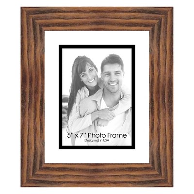 5" x 7" Photo Frame Brown Single Picture Frame Brown - PTM Images