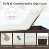Tangkula Patio Chaise Lounge Set of 2 Outdoor Rattan Lounge Chair with 6-Level Backrest Comfy Seat Cushion & Headrest Sturdy Metal Frame - 4 of 4