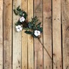 Northlight 27.5" White Cotton Flowers and Foliage Artificial Twig Pick - 2 of 3