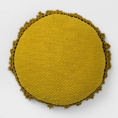 Round Crochet Throw Pillow Moss - Opalhouse™